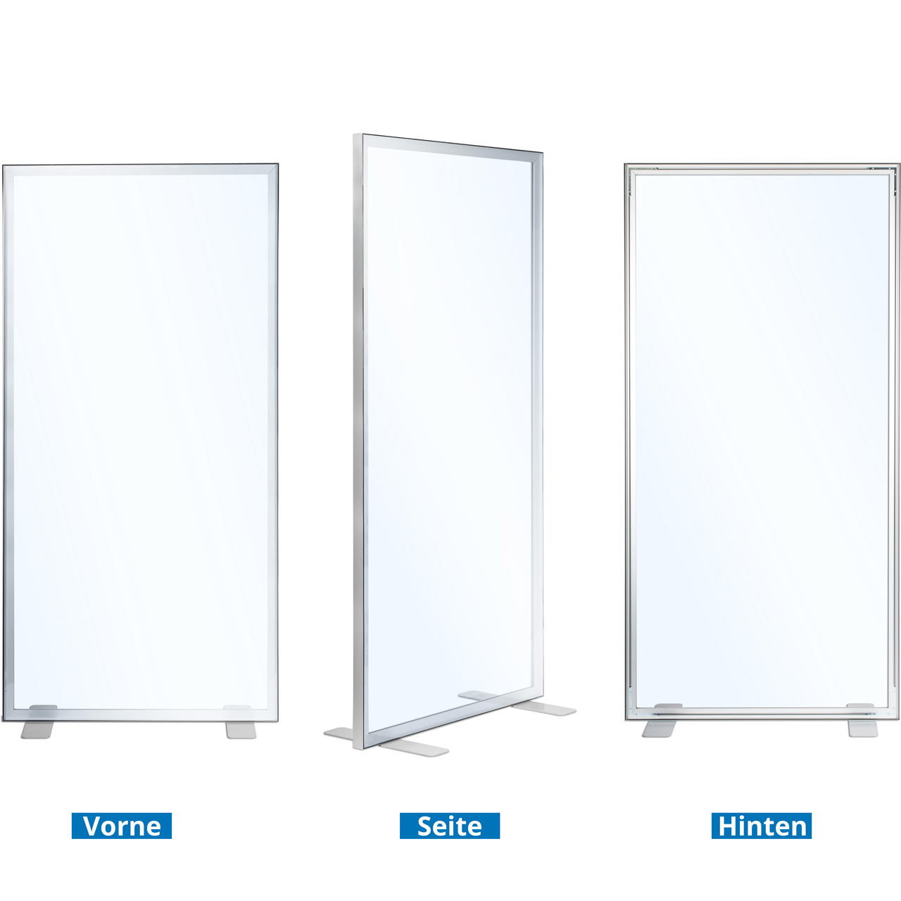 Mobile protective screen 100x200 cm