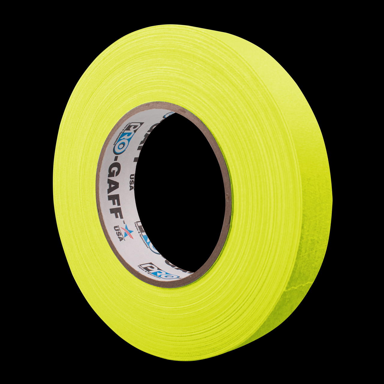 Pro Gaff Tape Schwarzlicht Klebeband - 24 mm - fluoreszierend gelb