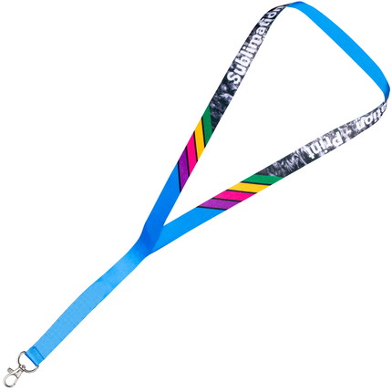 Lanyards bedruckt 2-seitig - 15 mm - Karabiner Standard - ohne Sicherheitsverschluss - ohne Clip