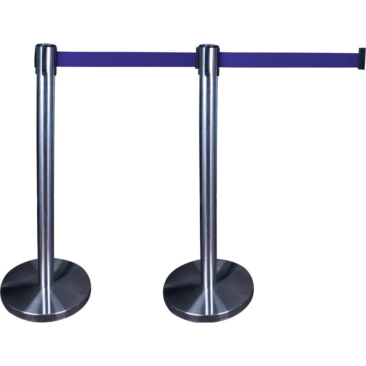 Premium Gurtpfosten - Edelstahl - blau