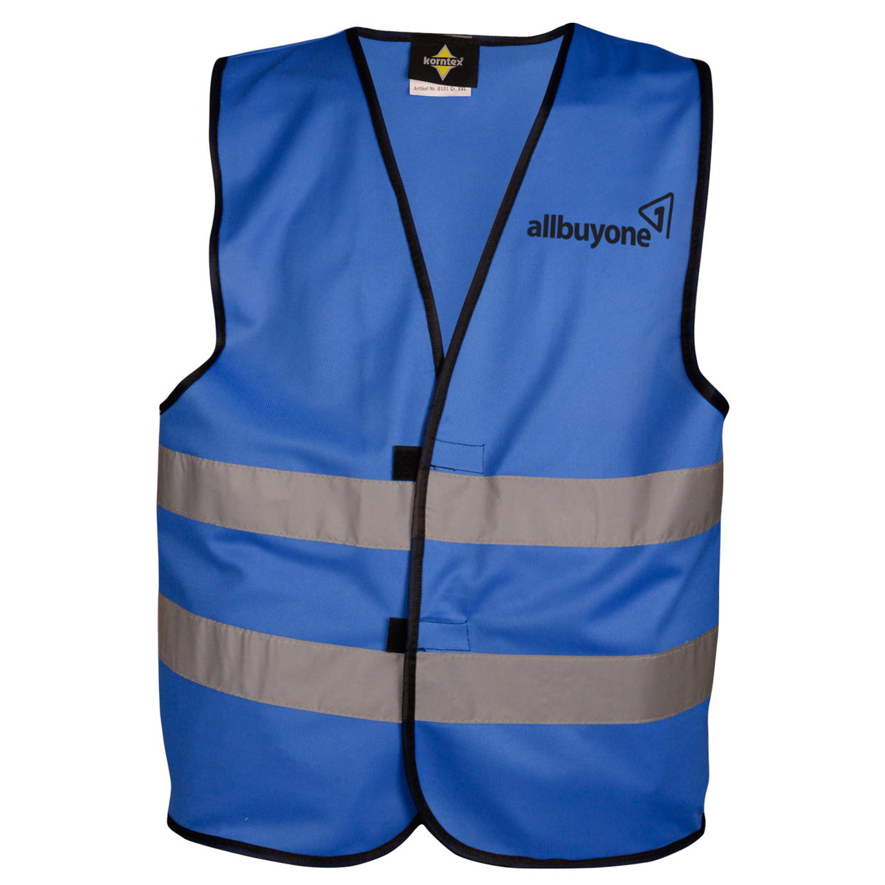 Signalweste - bedruckbar - 2-seitig - 1-farbig - blau