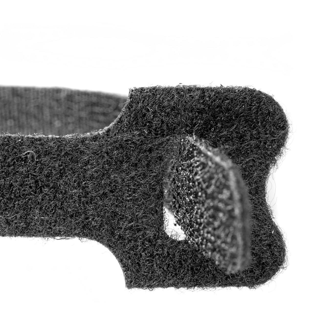 Kabelklett schwarz - 100er Set - 12,5 mm x 200 mm