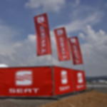 Bauzaun- / Containerfahne individuell Bauzaun-/ Containerfahne individuell