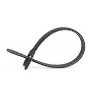 Kabelklett schwarz - 100er Set - 12,5 mm x 200 mm