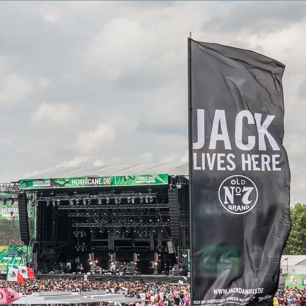 Hissfahne 150x400 cm Hochformat - ohne Hohlsaum - geöst