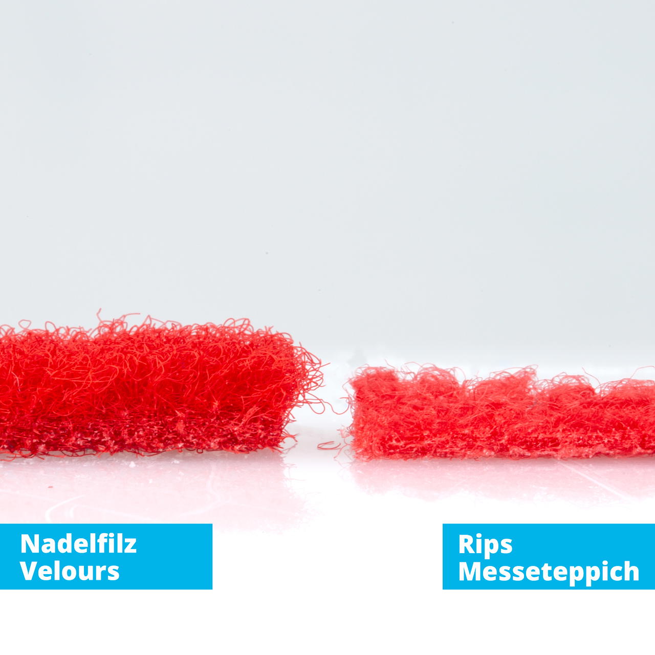 Needle felt velour B1 - red