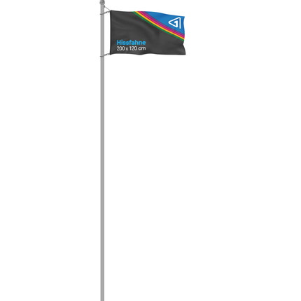 Hoist flag 200x120 cm horizontal format - with snap hook