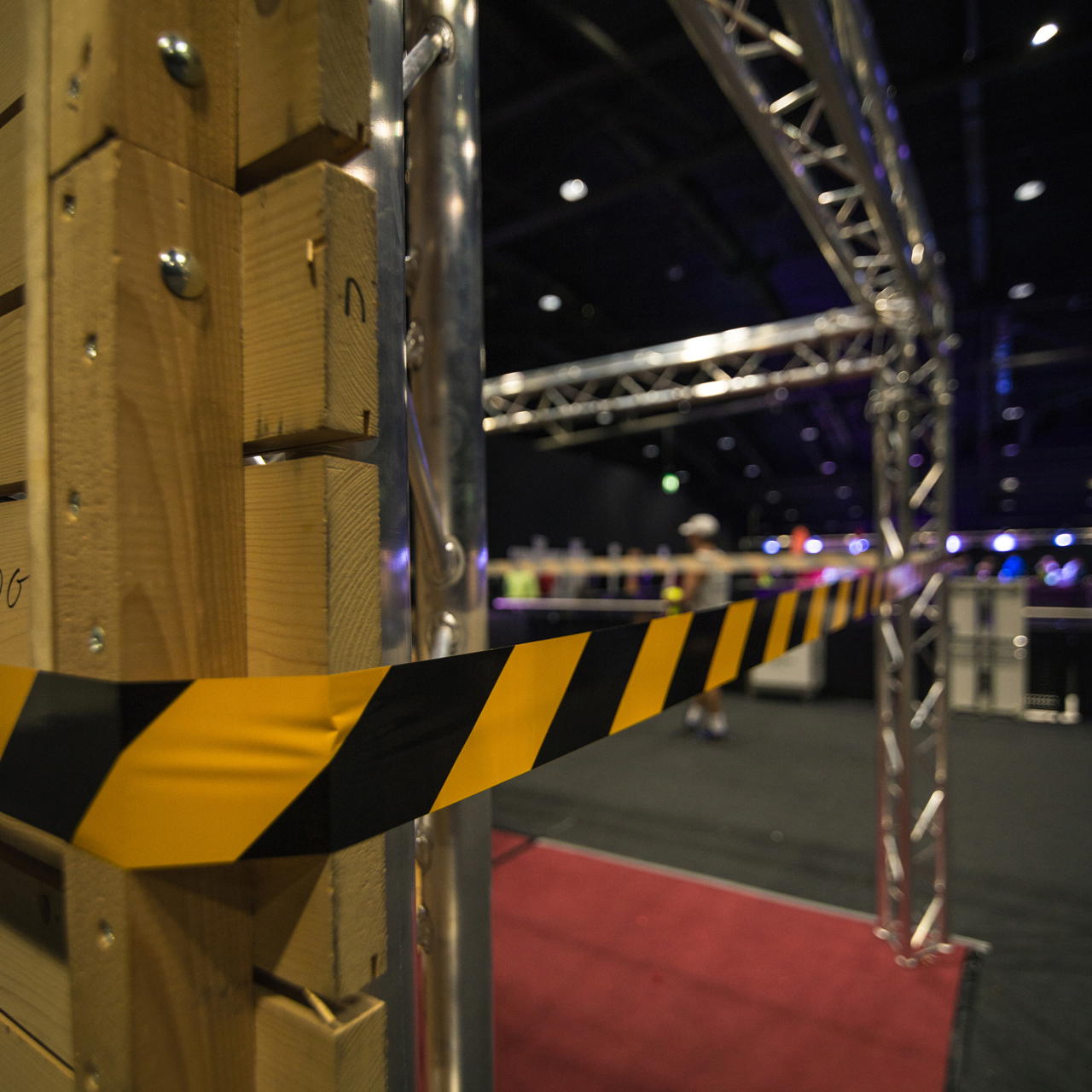 Absperrband gelb schwarz - extrem reißfest