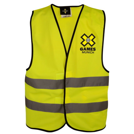 Safety vest EN ISO 20471 – printable - 2-page - 3-coloured - yellow