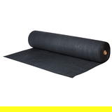 Gaze 203 Rolle schwarz - Sichtschutznetz B1 Eine Rolle schwarze Gaze, liegend und teilweise ausgerollt vor weißem Hintergrund