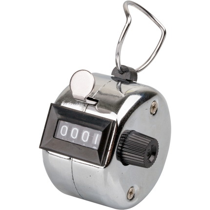 Handzähler mit Metallgehäuse