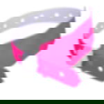 plastic admission wristbands - neon pink Unprinted vinyl tape - neon pink