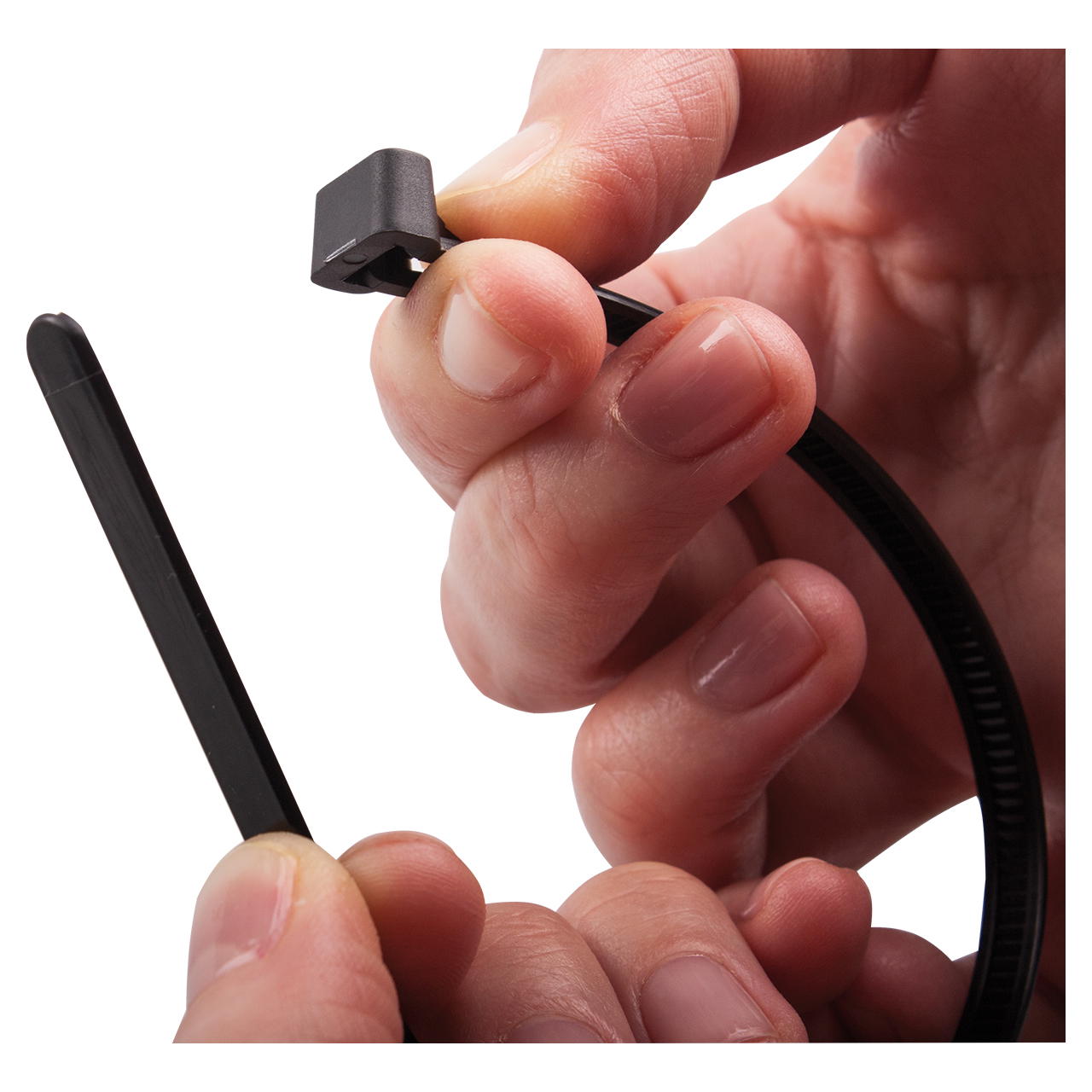 Kabelbinder lösbar - schwarz - 7,6 mm x 200 mm