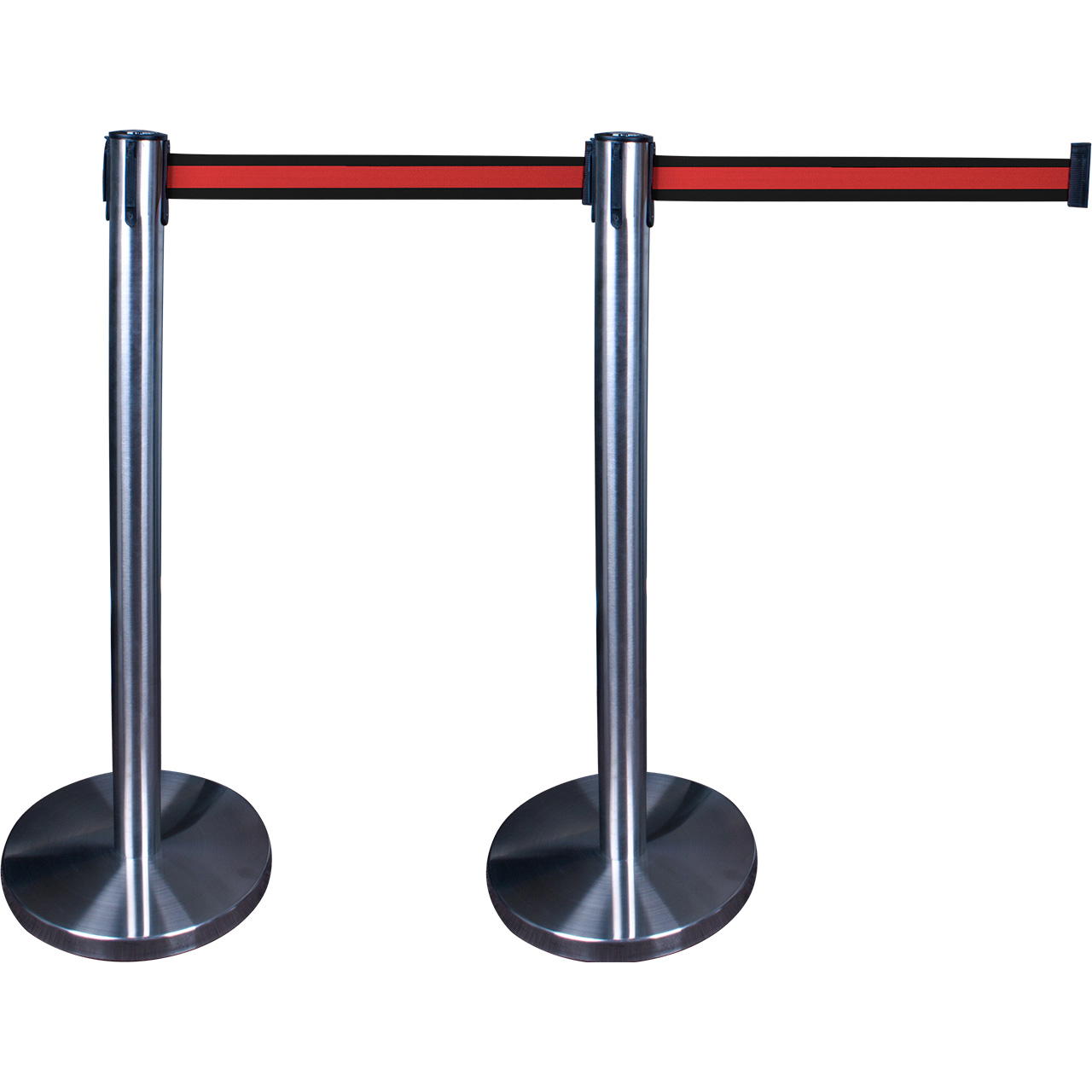 Premium belt posts – stainless steel - black-red