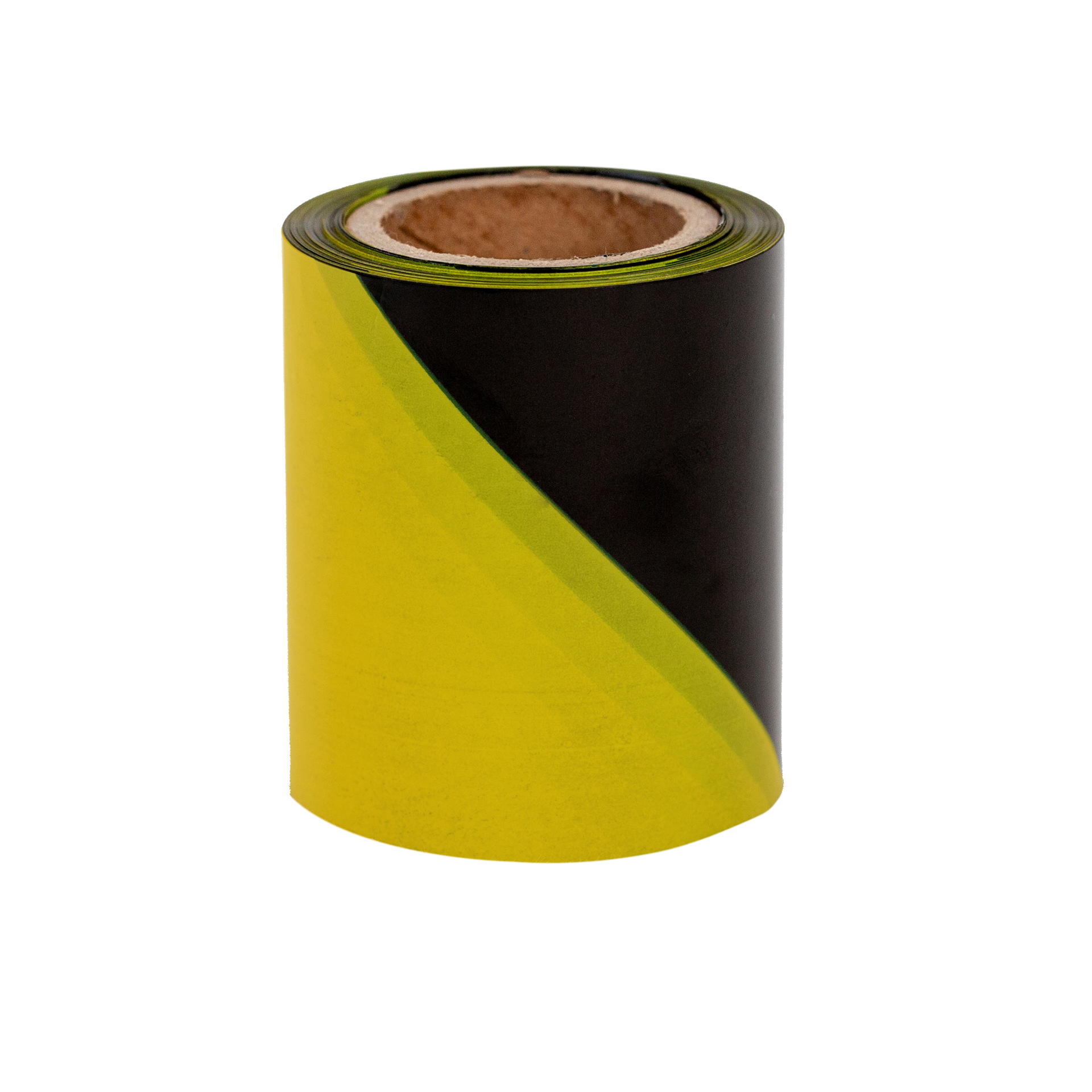 Flatterband gelb schwarz reißfest | 50 m Rolle 