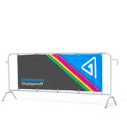 Barrier banner, display fabric, B1 - 195 cm x 70 cm