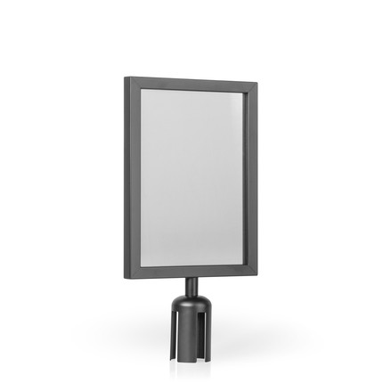 Signboard for barrier stands GRIP - black - A4