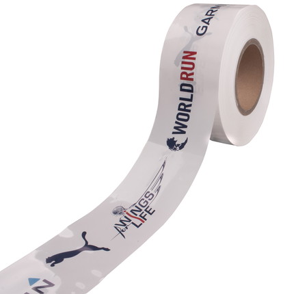 Barrier tape with customised print  - 3-coloured (according to Pantone)