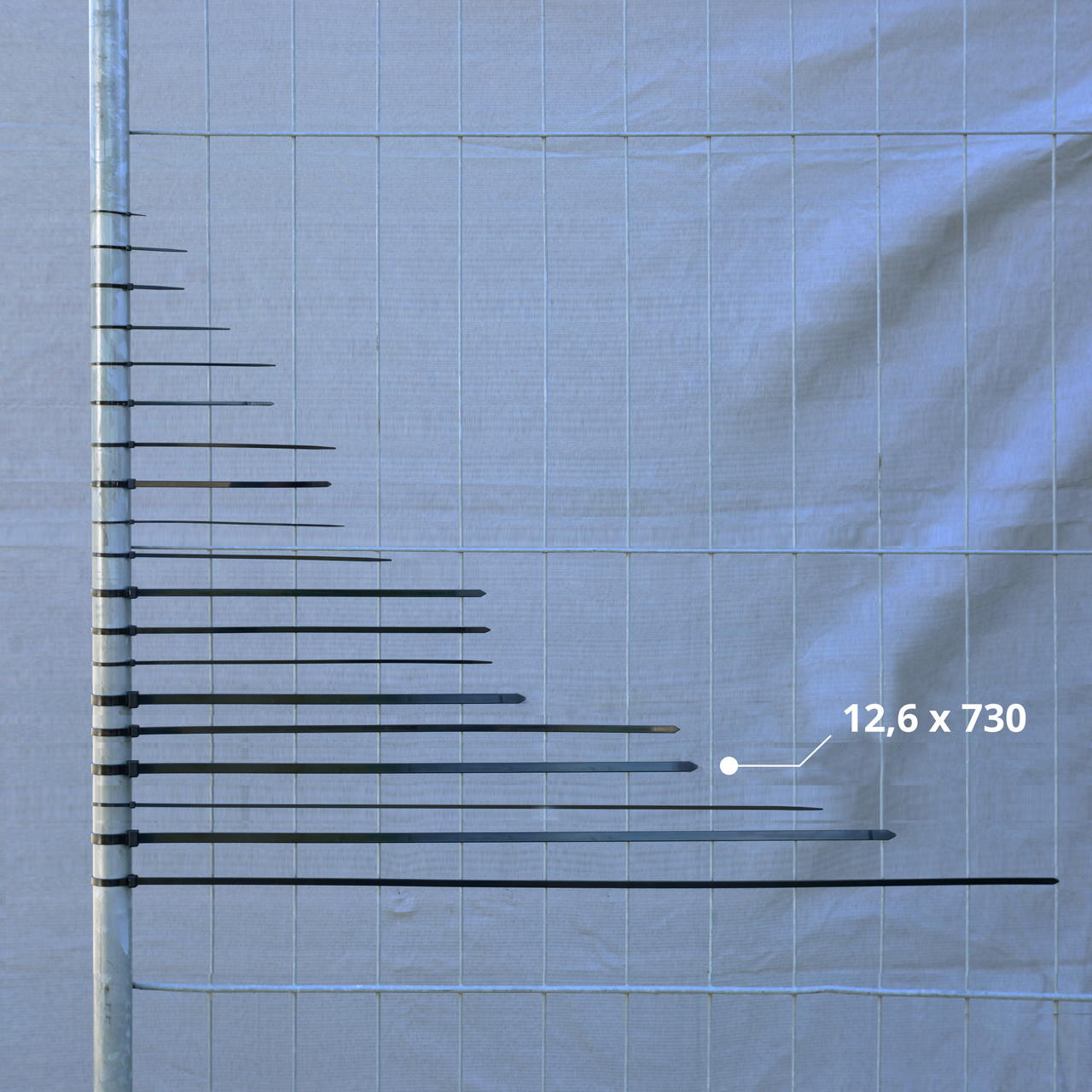 Kabelbinder schwarz - 12,6 mm x 730 mm