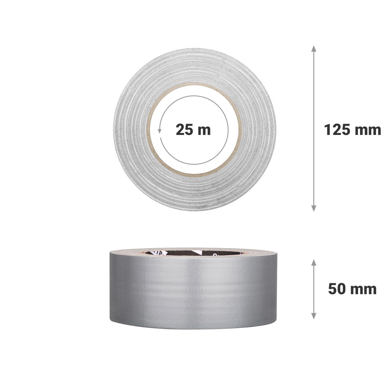Adhesive cloth tape coloured Grip Tape GT 571 - silver