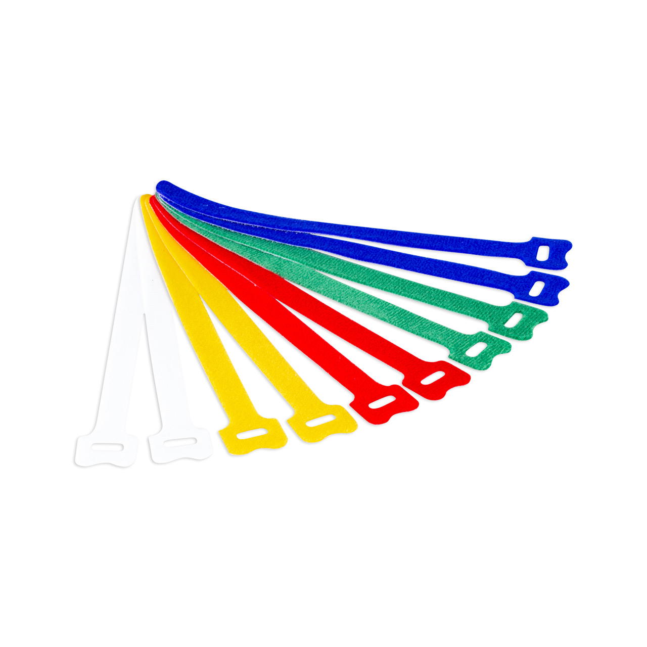 Klettbinder farbig - 10er Set - 12,5 mm x 200 mm