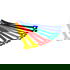 Preview: Set of 10 coloured velcro cable binders