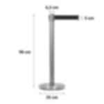 barrier stands  - black Stainless steel barrier stands GRIP - black