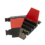 cable protector red line angle element - 45° angle left Cable protector Red Line 5 45° angle element - 45° angle left