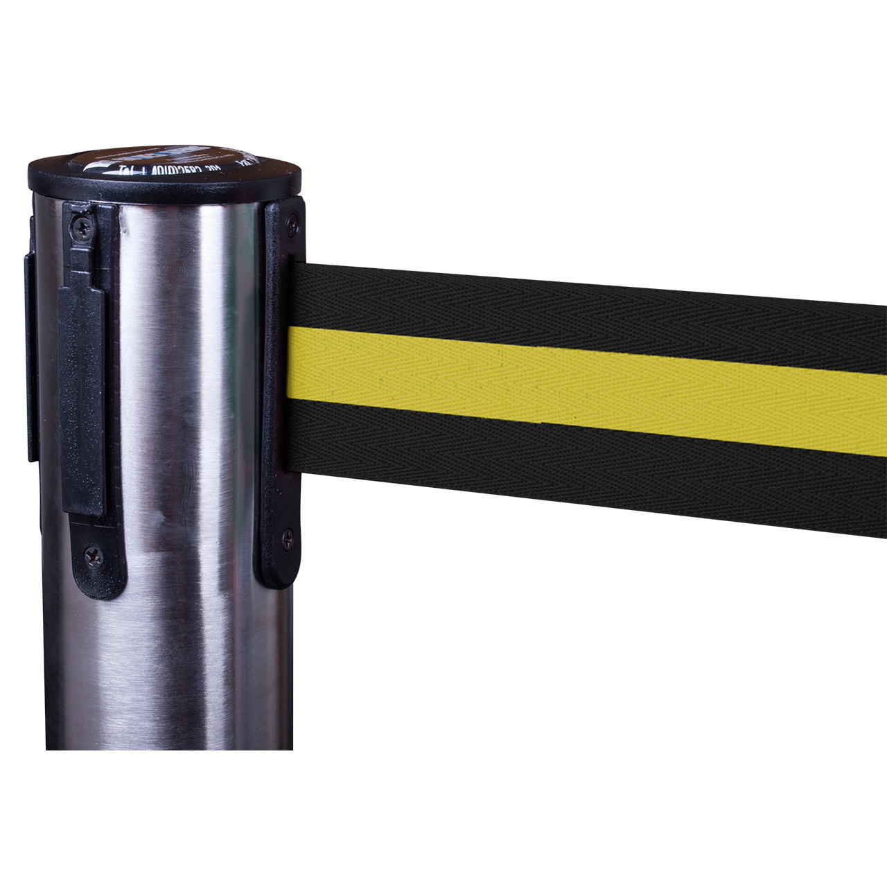 Premium belt posts – stainless steel - black-yellow