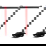 belt barrier posts - red Plastic belt barrier posts - red - black