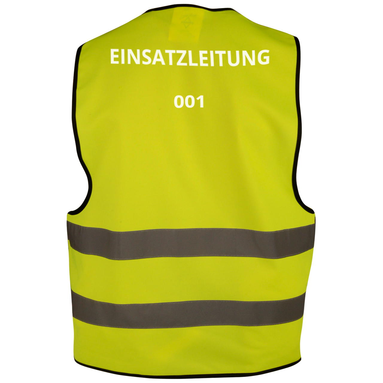 Safety vest EN ISO 20471 – printable - 2-page - 4-coloured - yellow