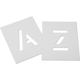 Plastic letter stencils