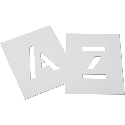 Plastic letter stencils - 80 mm