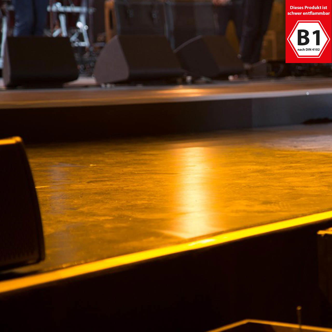 PVC floor covering B1 - sold by the metre - white