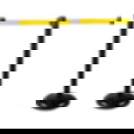 Gurtabsperrpfosten - schwarz Gurtabsperrpfosten Kunststoff - schwarz - signalgelb