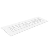 Schablone "BITTE HIER WARTEN"