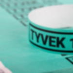 print tyvek wristbands - mint Printed single-colour 19 mm tyvek wristbands - mint