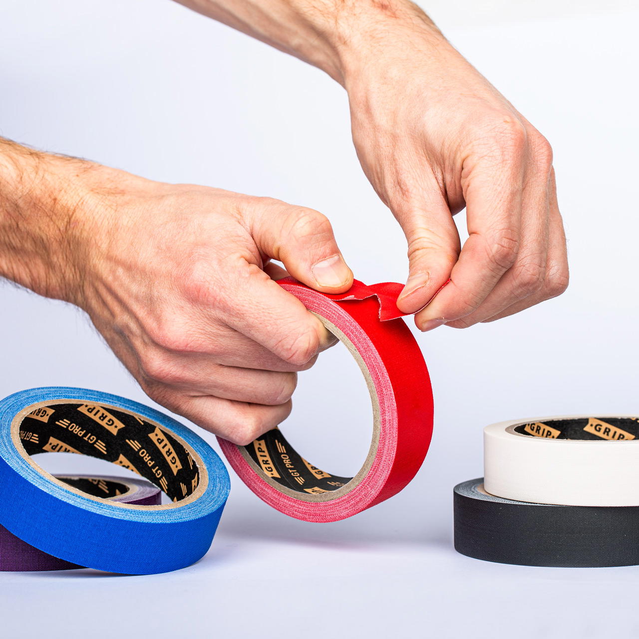 GT PRO cloth tape, coloured, set of 5