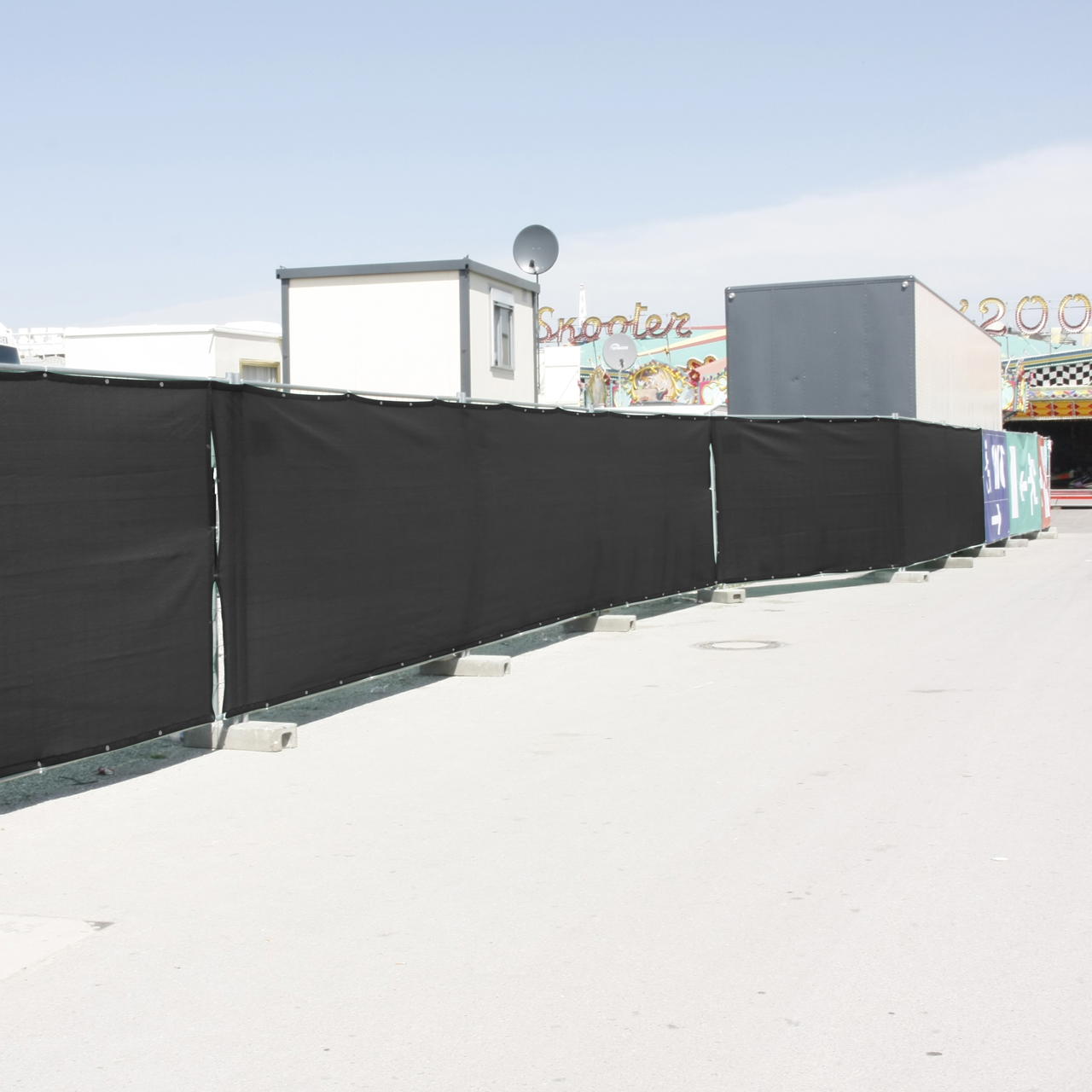 Bauzaun Sichtschutz B1 - schwarz