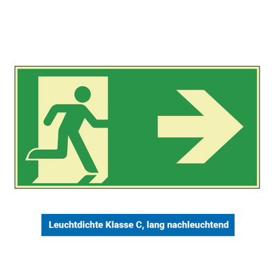 Notausgang Schild Notausgang Schild | Pfeil rechts