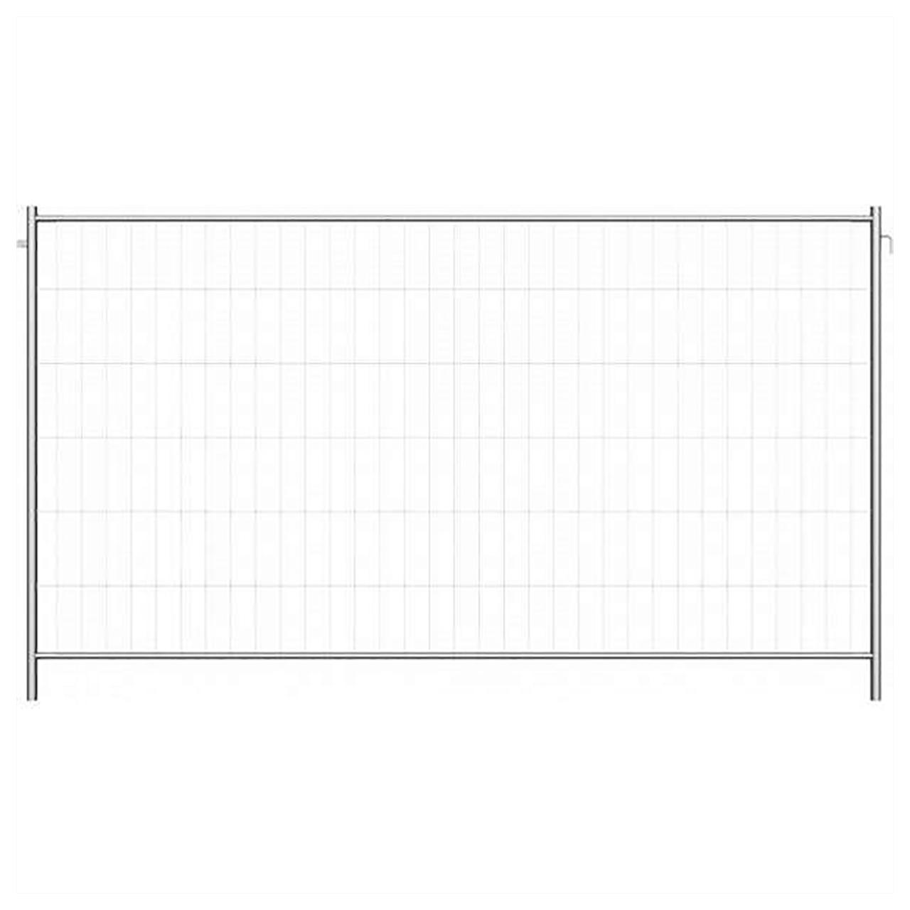 Mobile construction fence Light