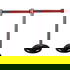 Preview: Plastic belt barrier posts