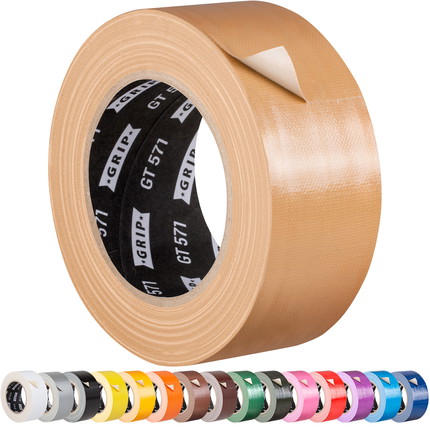 Adhesive cloth tape coloured Grip Tape GT 571 - light brown