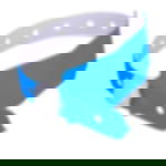 plastic admission wristbands - neon blue Unprinted vinyl tape - neon blue