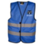 Signalweste mit Aufdruck - 1-seitig Signalweste - bedruckbar - 1-seitig - 2-farbig - blau