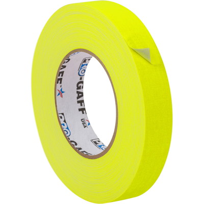 Pro Gaff Tape Schwarzlicht Klebeband | fluoreszierend gelb