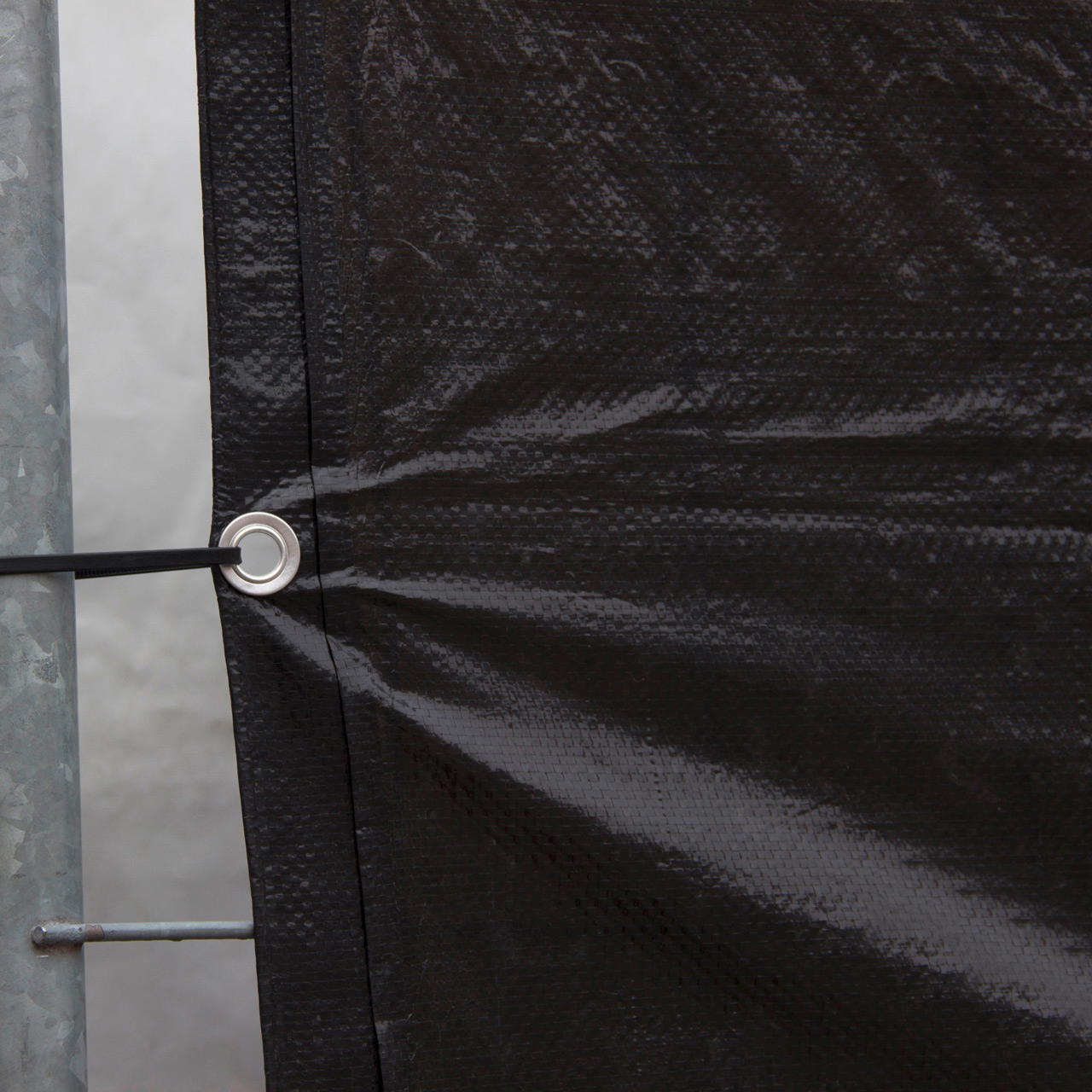 Gewebeplane 10 x 1,76 m, schwarz - schwarz