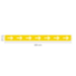 floor stickers arrows - yellow Floor stickers arrows 80 x 7.5 cm - yellow