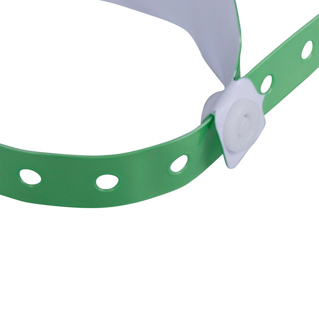 Printed vinyl admission wristbands (1c) - apple green
