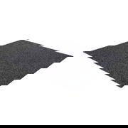 Needle felt tiles, self-adhesive, B1 - black mottled